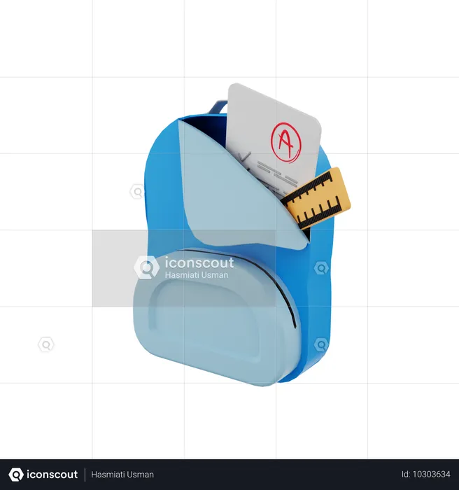 School bag  3D Icon