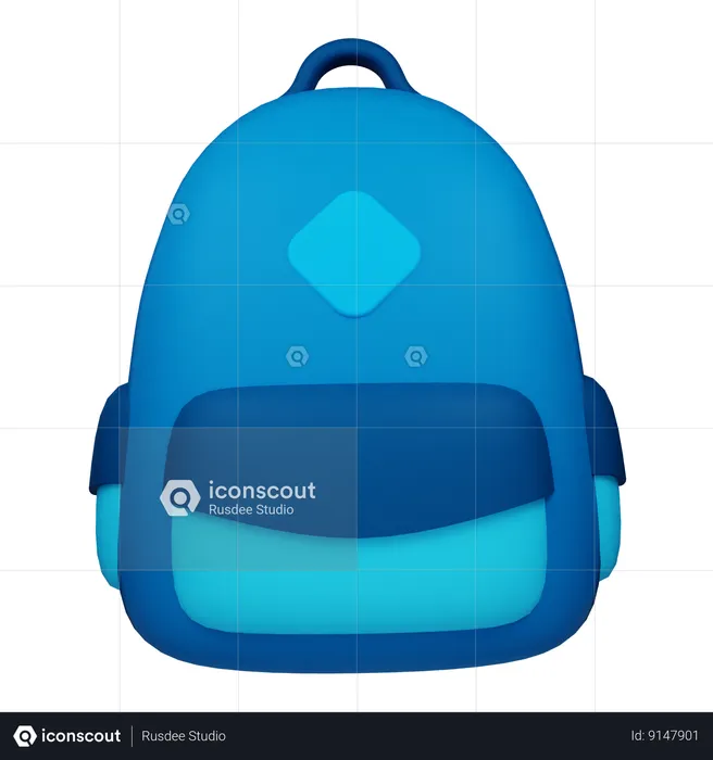 School Bag  3D Icon