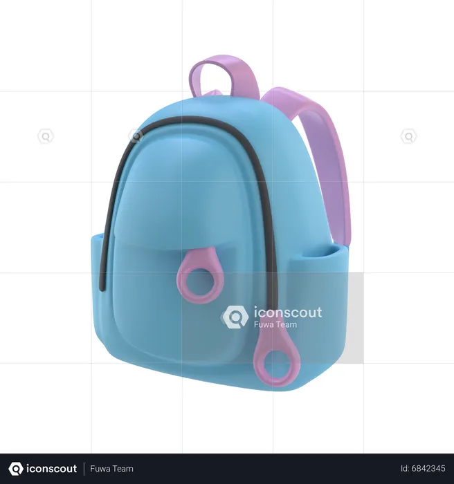 School Bag  3D Icon