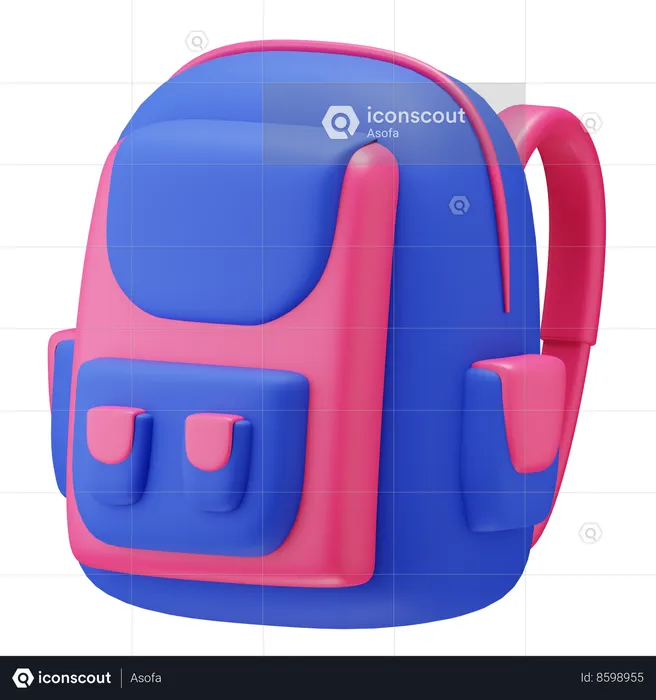 School Bag  3D Icon