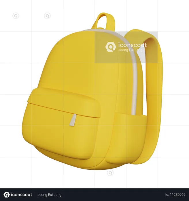 School Bag  3D Icon