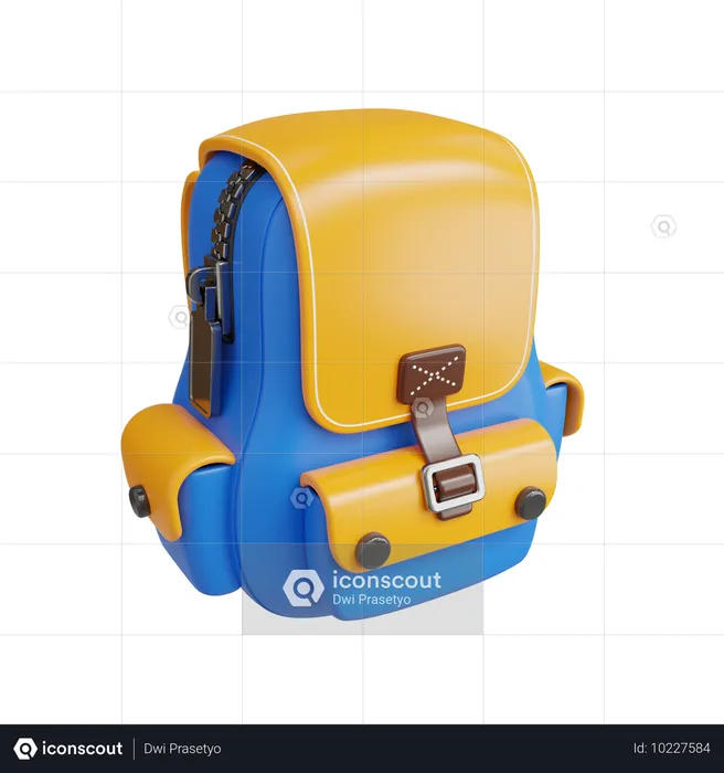 School Bag  3D Icon