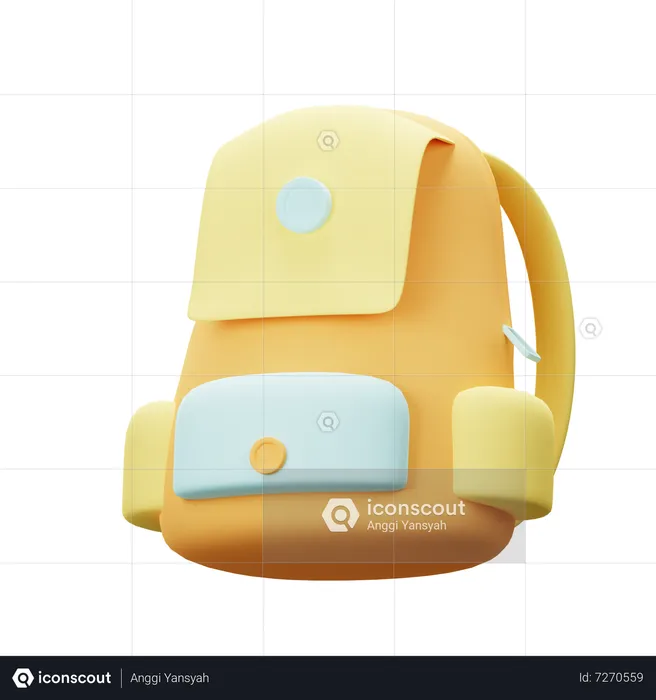 School Bag  3D Icon