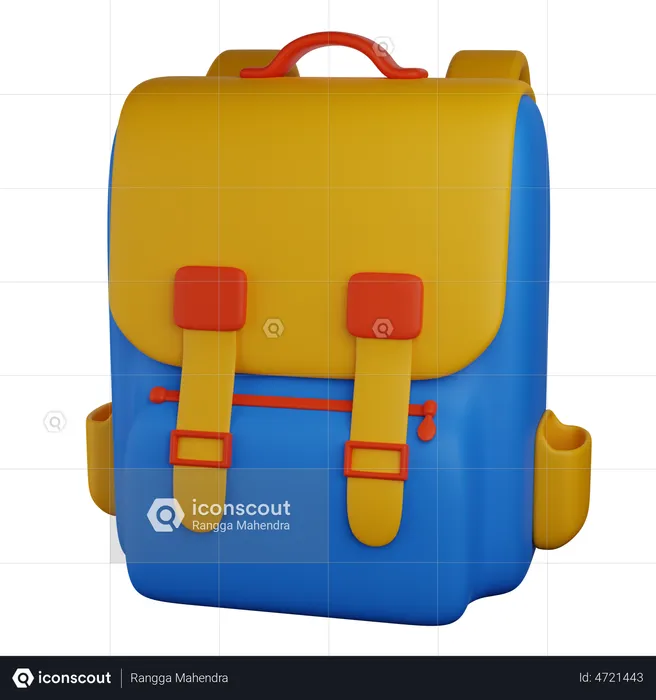 School Bag  3D Illustration