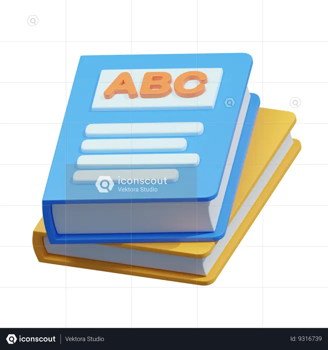 School Book  3D Icon