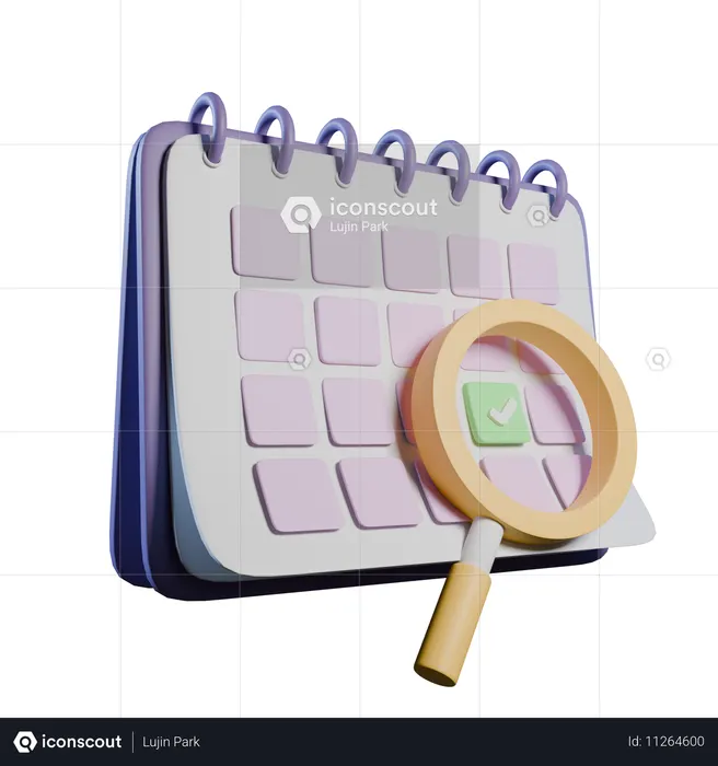 School Calendar  3D Icon