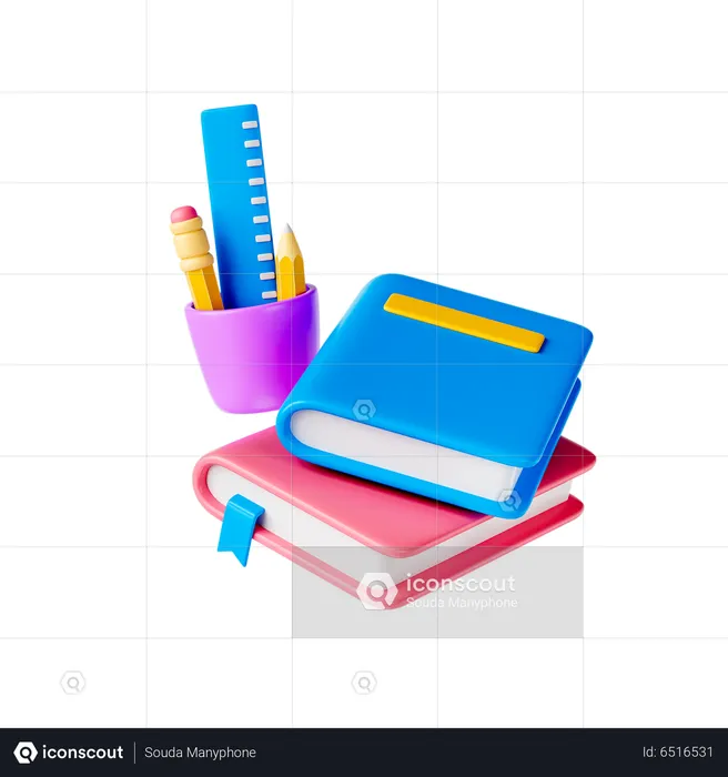 School Equipment  3D Icon
