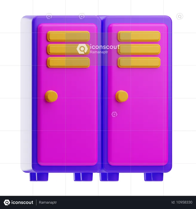 School Locker  3D Icon