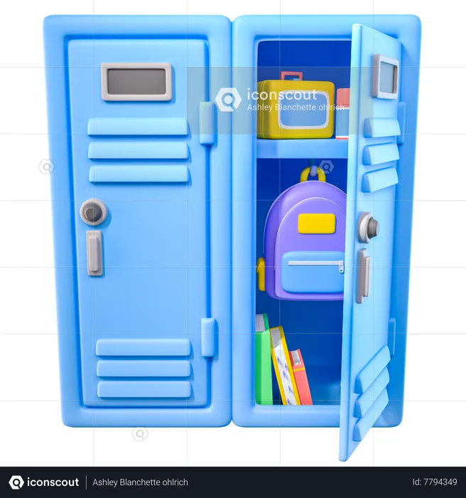School Locker  3D Icon