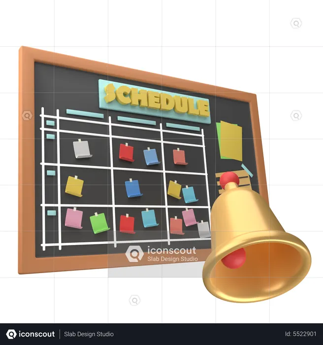 School Schedule  3D Icon