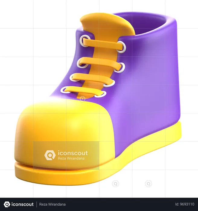 School Shoes  3D Icon