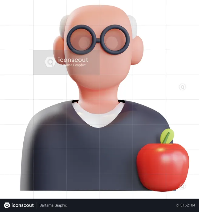 School Teacher  3D Illustration