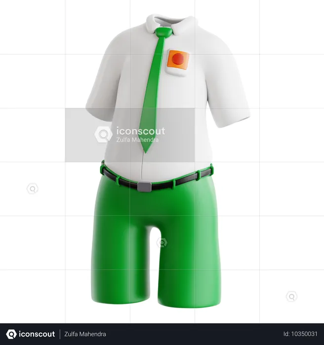 School Uniform  3D Icon