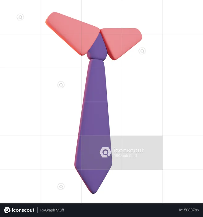 School Uniform Tie  3D Icon