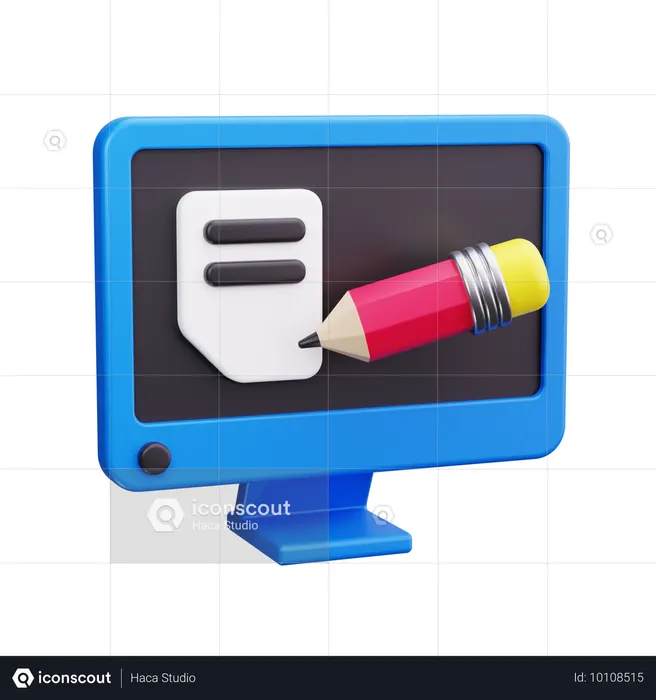 Blog schreiben  3D Icon