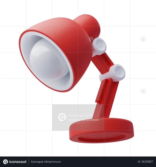 Schreibtischlampe  3D Icon