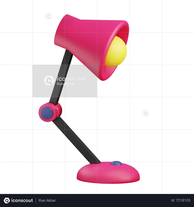 Schreibtischlampe  3D Icon