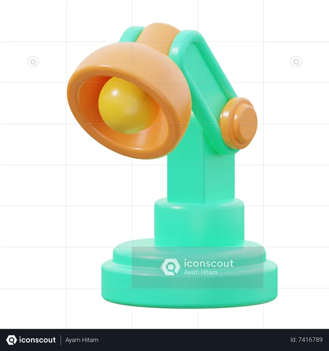 Schreibtischlampe  3D Icon