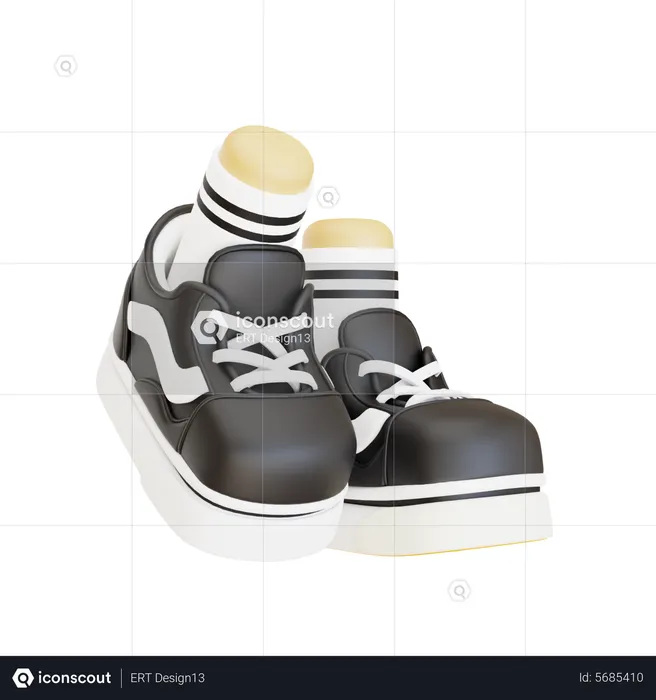 Schuhe laufen  3D Icon