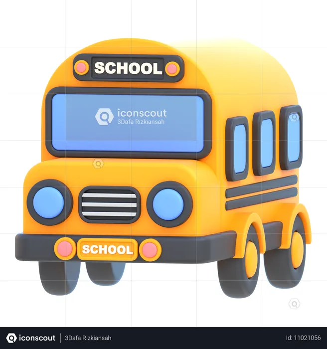 Schulbus  3D Icon