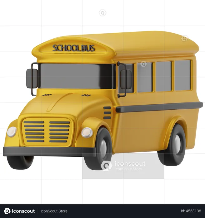 Schulbus  3D Icon