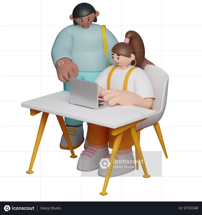 Schüler geben Anleitung  3D Icon