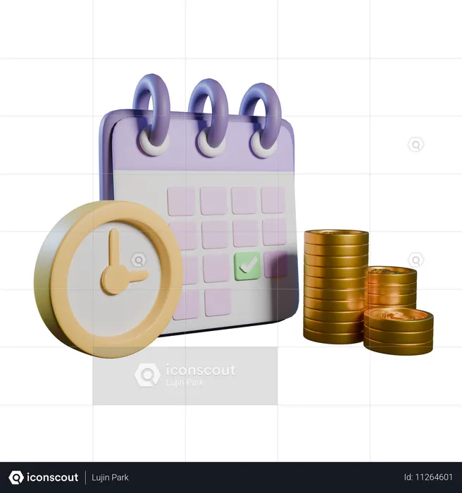 Schulkalender  3D Icon