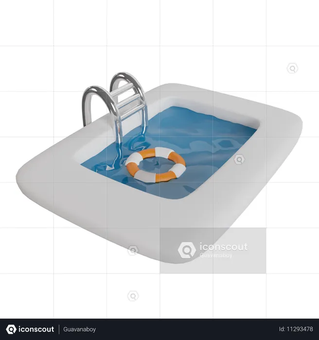 Schwimmbad  3D Icon