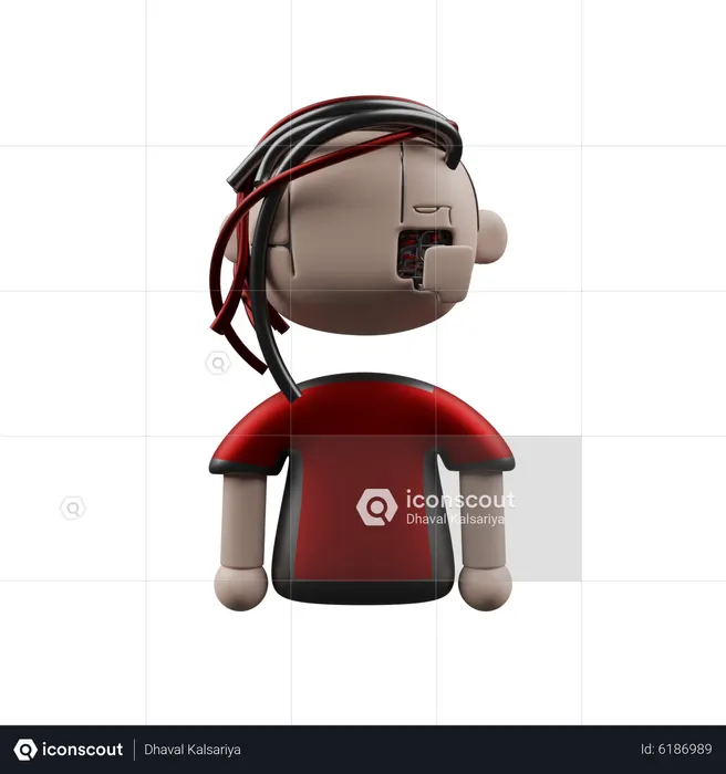 Sci-fi guy  3D Icon