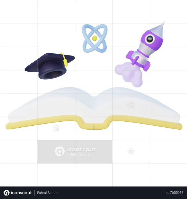 Science Book  3D Icon