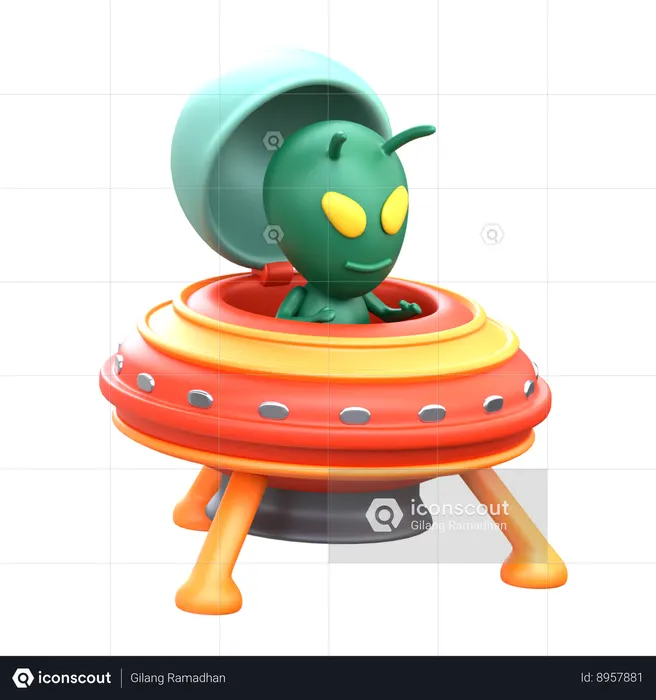 Science Fiction  3D Icon