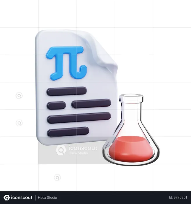 Science Formula  3D Icon