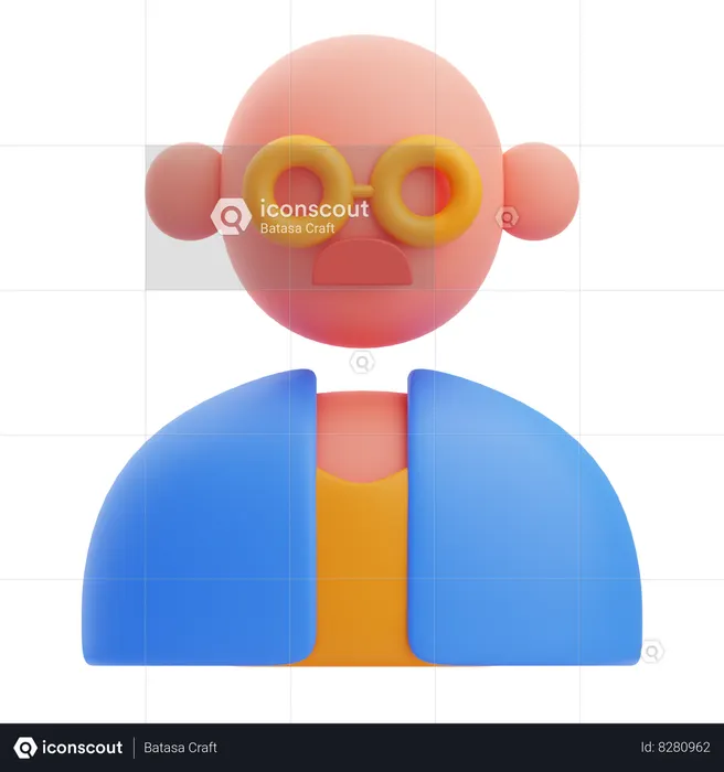 Scientist  3D Icon