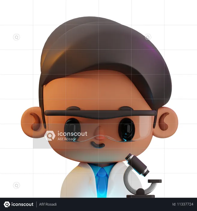 Scientist  3D Icon