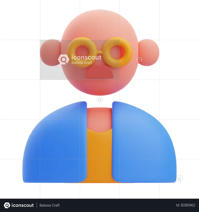 Scientist  3D Icon