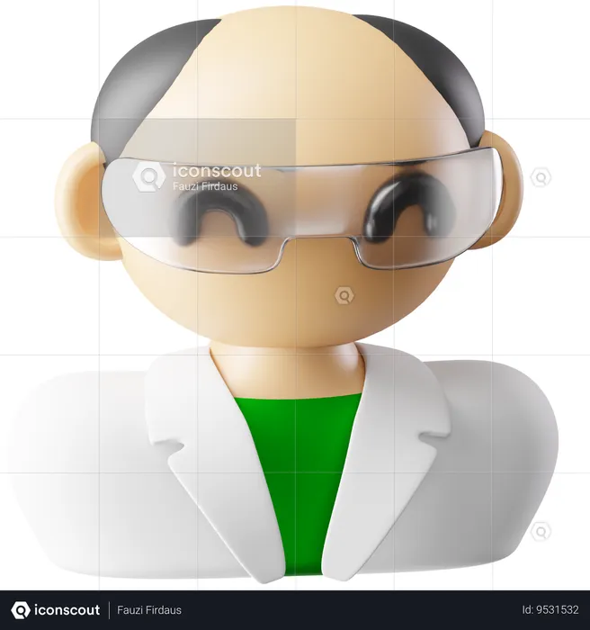 Scientist  3D Icon