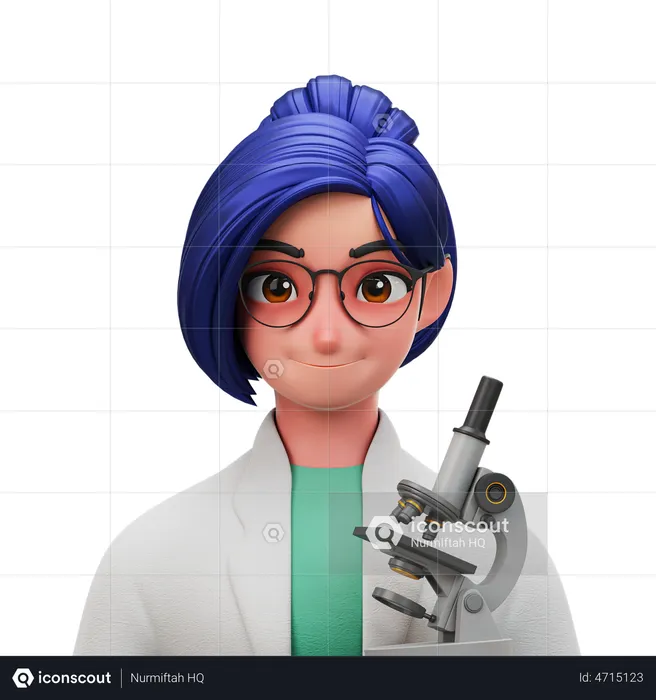 Scientist  3D Illustration