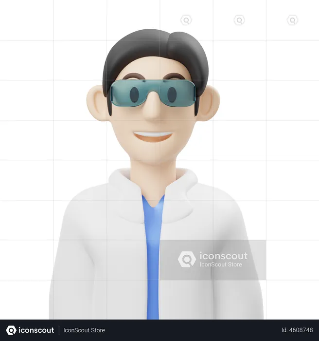 Scientist  3D Icon