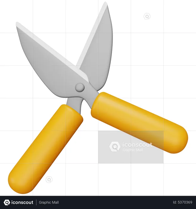 Scissors Gardening  3D Icon
