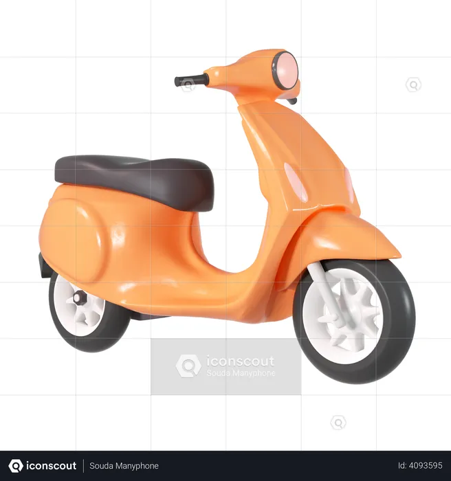 Scooter  3D Illustration