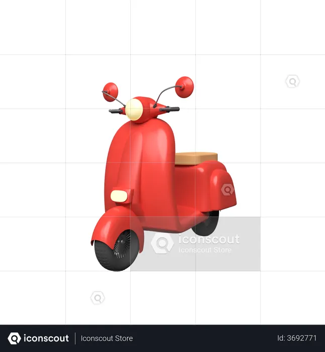 Scooter  3D Illustration