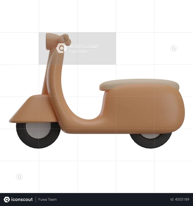 Scooter  3D Illustration