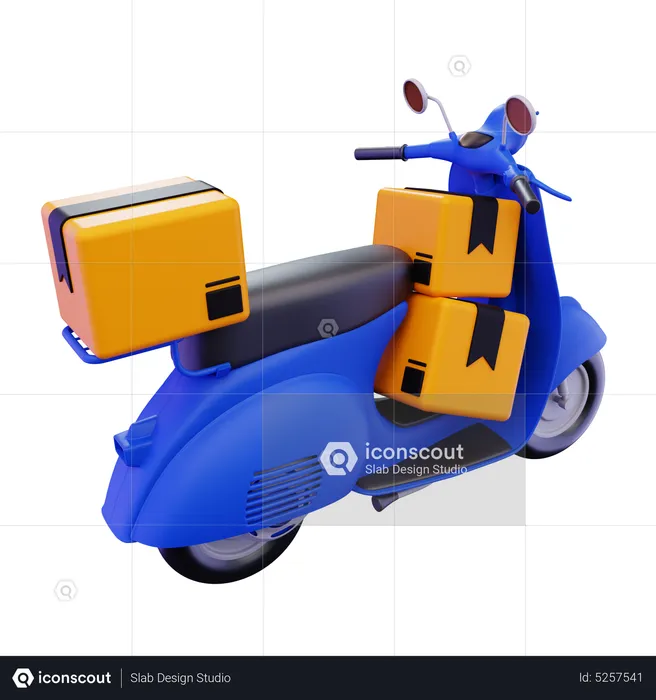 Scooter de reparto  3D Icon