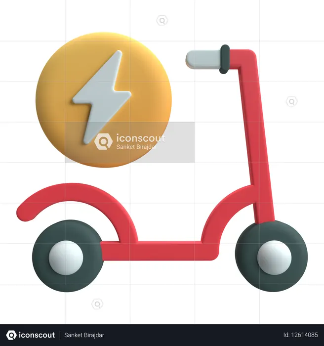 Scooter electrico  3D Icon
