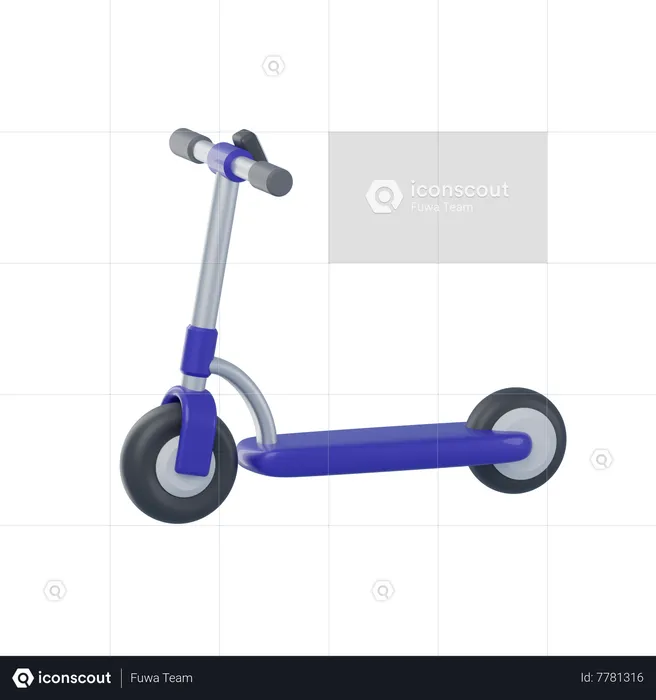 Scooter Elétrica  3D Icon