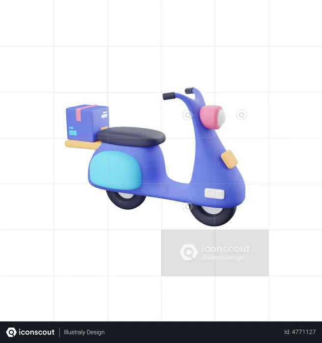 Entrega de scooters  3D Icon