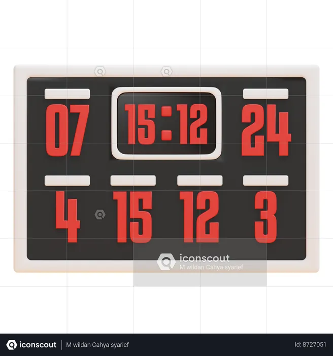 SCOREBOARD  3D Icon