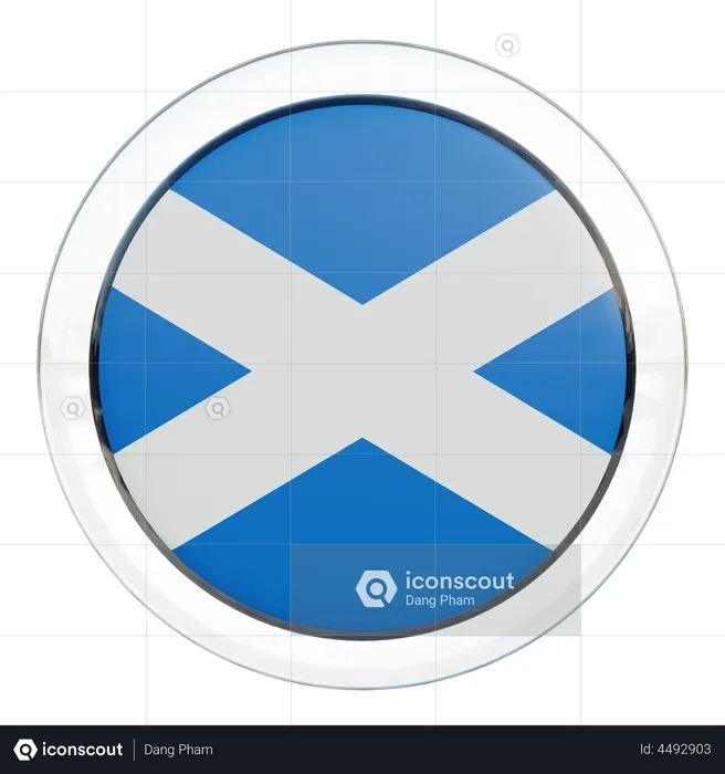 Scotland Flag Flag 3D Illustration