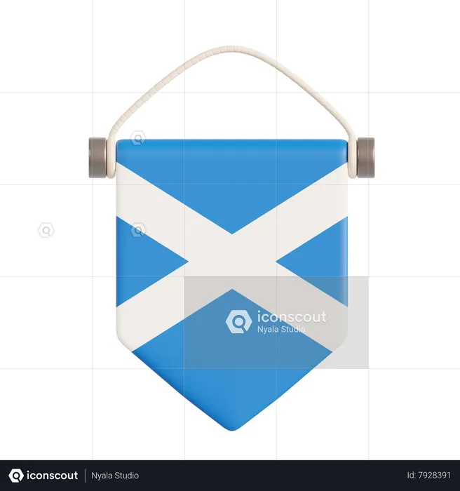 Scotland Flag  3D Icon