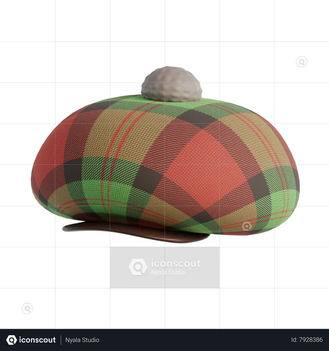 Scottish Hat  3D Icon